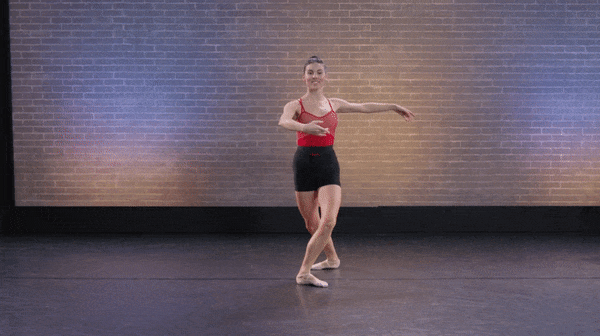 dancer tiler peck performing a pirouette in ballet class
