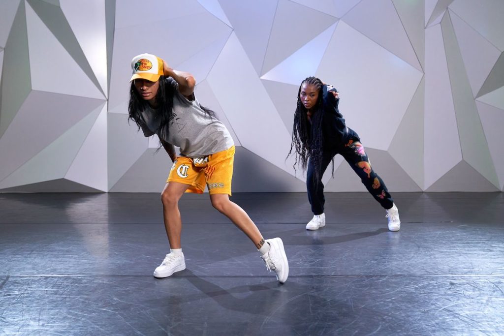 ysabelle capitule and one other dancer at cli studios.