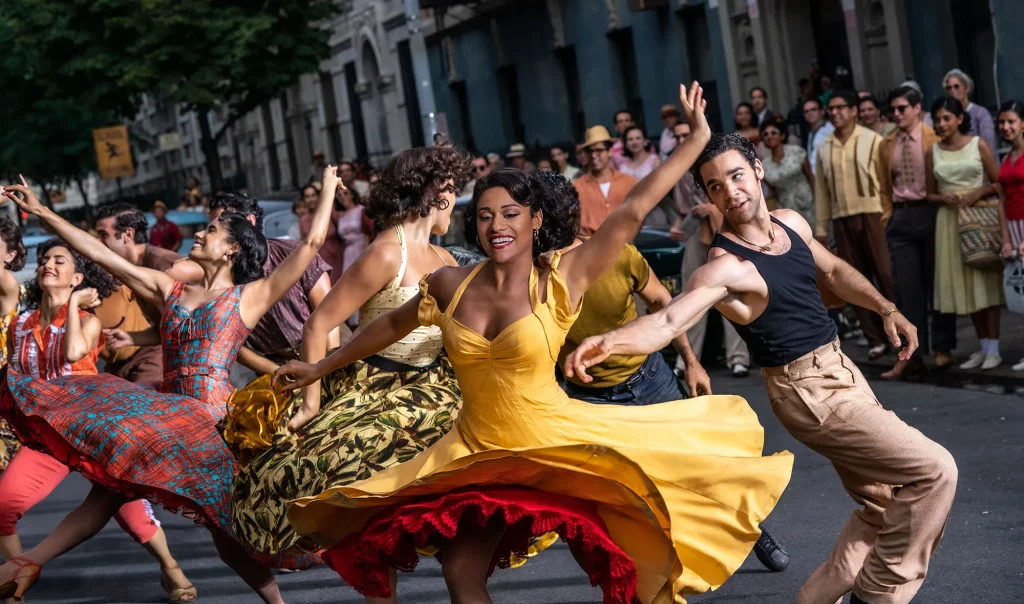 Steven Spielberg's West Side Story Image of women dancing in the street