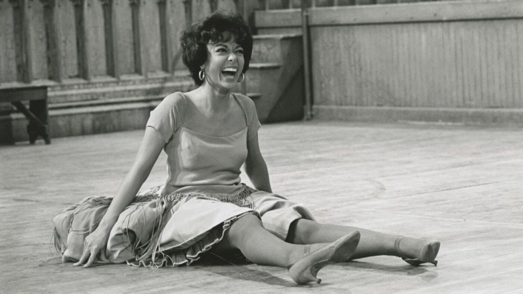 Rita Moreno behind the scenes of West Side Story
