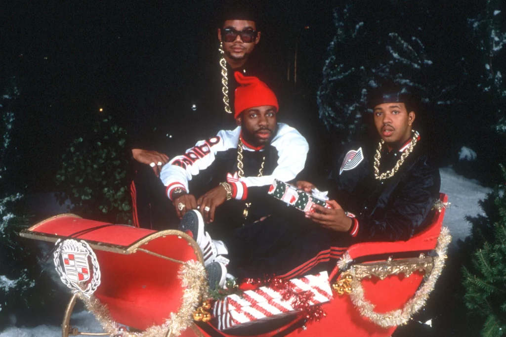 Run DMC in a Christmas sled