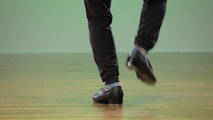 gif of Mike Keefe at CLI demonstrating dig toe-drop, toe heel-drop in tap shoes. 